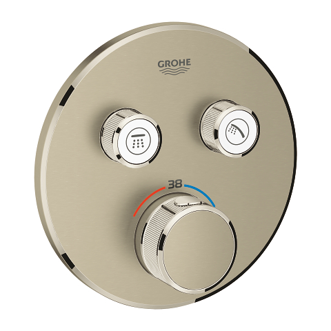 Thermostat for concealed installation with 2 valves