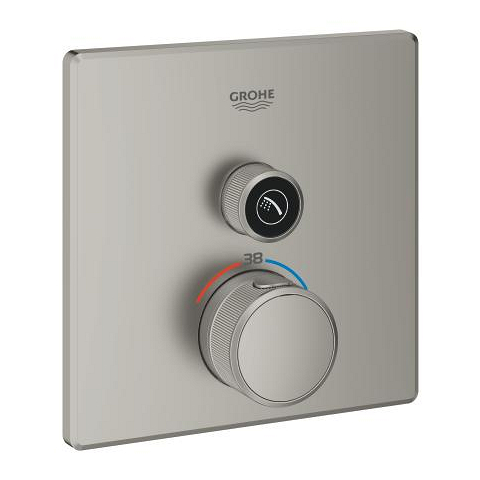 Thermostat for concealed installation with one valve