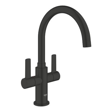 Two handle sink mixer