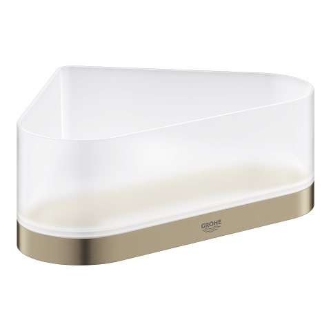 Corner shower tray with holder